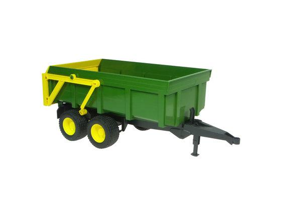 Причіп із автоматичним заднім бортом Bruder Зелений 02210