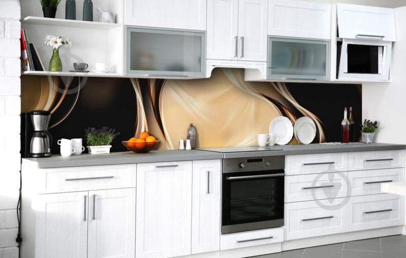 Скинали на кухню Zatarga «Переливы золота» 600х3000 мм виниловая 3Д наклейка кухонный фартук самоклеящаяся Скинали на кухню Zatarga «Переливы золота» 600х3000 мм виниловая 3Д наклейка кухонный фартук самоклеящаяся