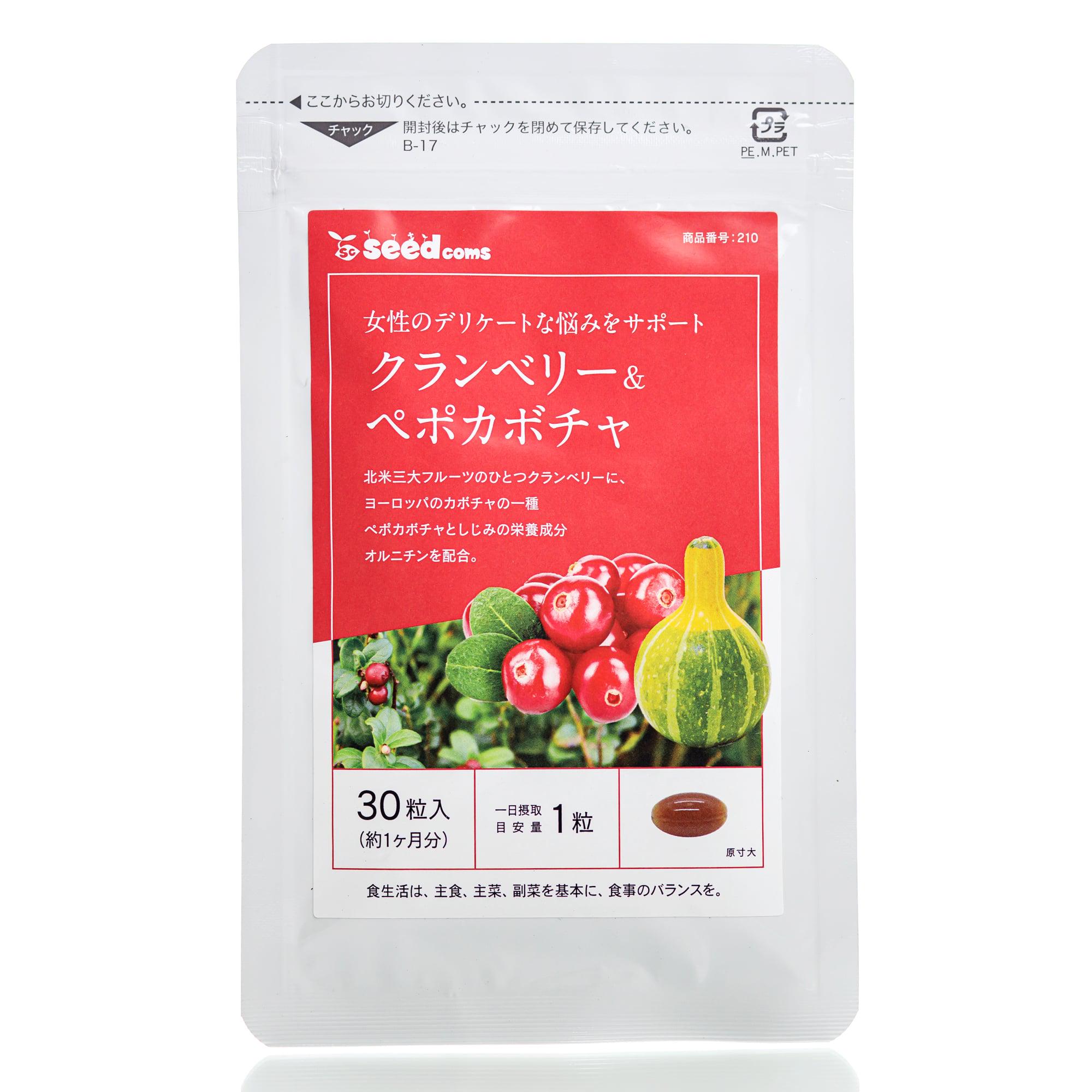 Комплекс при інконтиненції Seedcoms Cranberry Peppo Pumpkin Журавлина та гарбуз 30 дн. 30 шт.