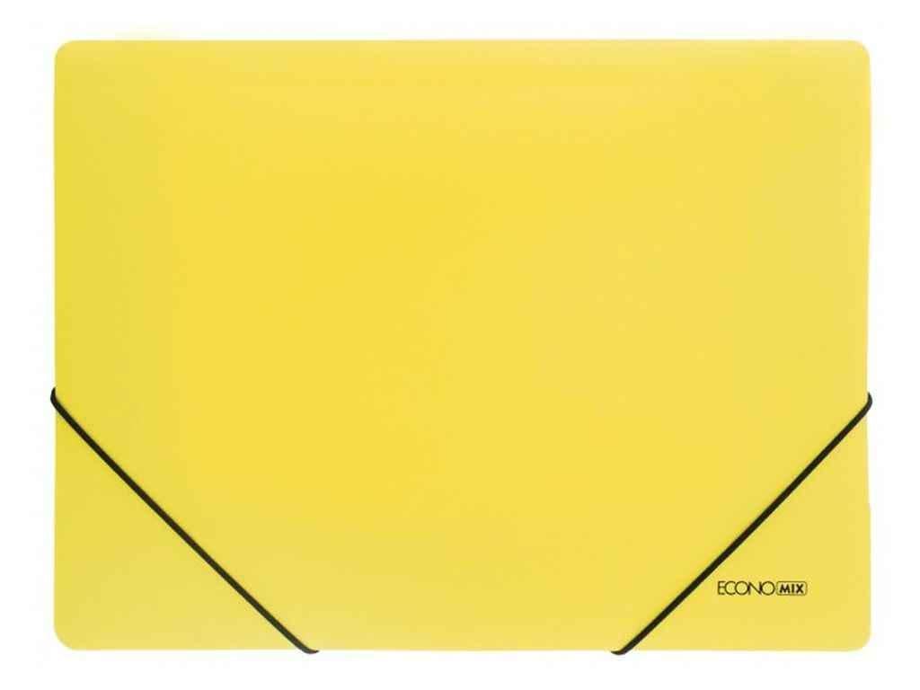 Папка на резинке Economix пластиковая А4 фактура апельсин Желтый (E31633-05)
