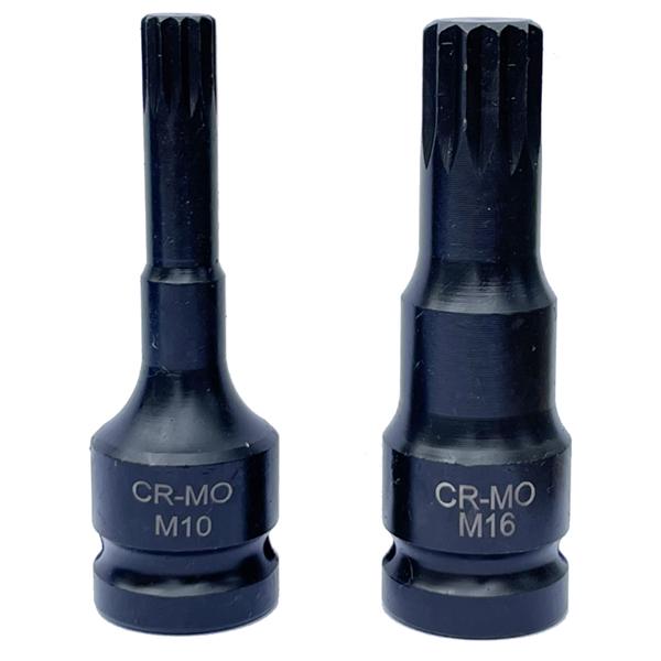 Набор ударных бит Vorfal 1/2" SPLINE M4-M16 9 шт. (V08063) - фото 2