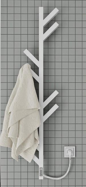 Полотенцесушитель электрический KOSSER ERL Мадера 1200х255 мм Белый (KSR-РМ01ERLW)