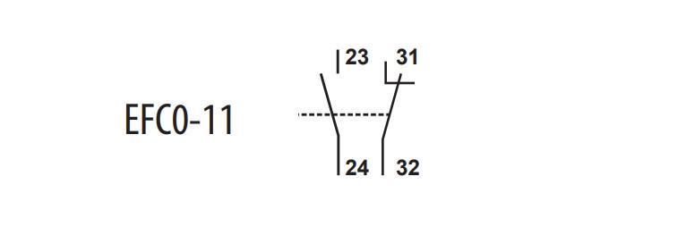 Контакт додатковий ETI EFC0-11 1NO+1NC (4641521) - фото 2