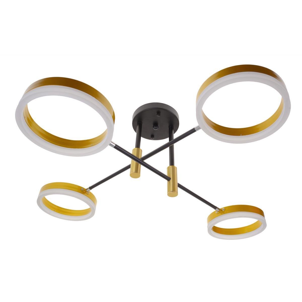 Світильник стельовий підвісний Brille BR-01 630C/4 LED 48 W WW NW CW BK/G