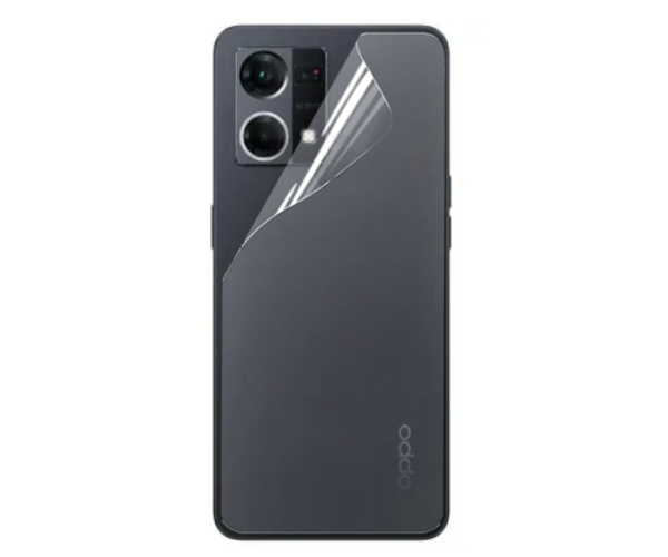 Противоударная гидрогелевая пленка Hydrogel Film для Oppo Reno7 на заднюю панель, Transparent