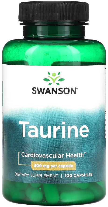 Таурін Swanson Taurine 500 мг 100 капсул