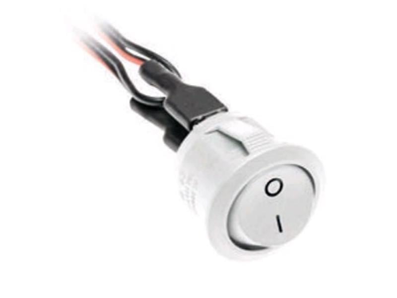 Выключатель круглый GTV Белый