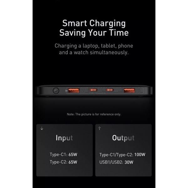Батарея портативна Baseus Blade Digital Display 20000 mAh 100 W з технологією QC4,0 + PD3,0 (PPDGL-01) - фото 8 Батарея портативна Baseus Blade Digital Display 20000 mAh 100 W з технологією QC4,0 + PD3,0 (PPDGL-01) - фото 8