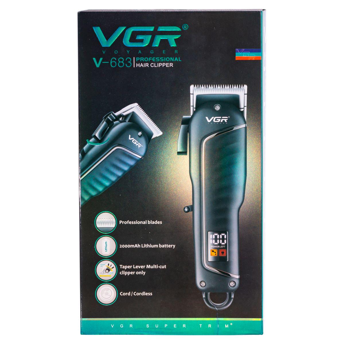 Машинка для стрижки VGR V-683 LED с насадками (7377) - фото 14 Машинка для стрижки VGR V-683 LED с насадками (7377) - фото 14