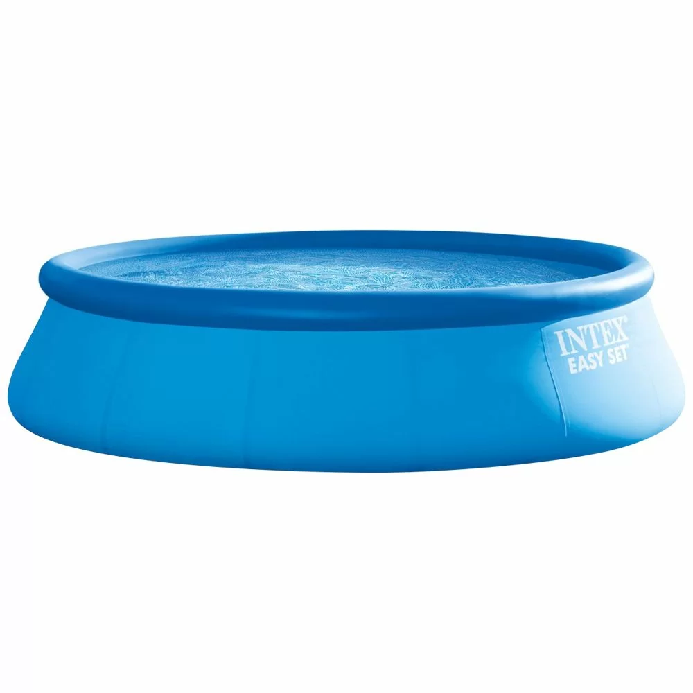Бассейн надувной Intex 26168 с картриджным фильтром лестница и тентом 457х122 см