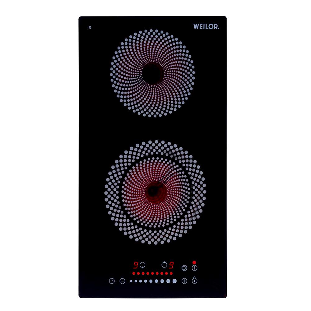 Варочная поверхность электрическая Domino Weilor WHC 332 стеклокерамическая Black - фото 2