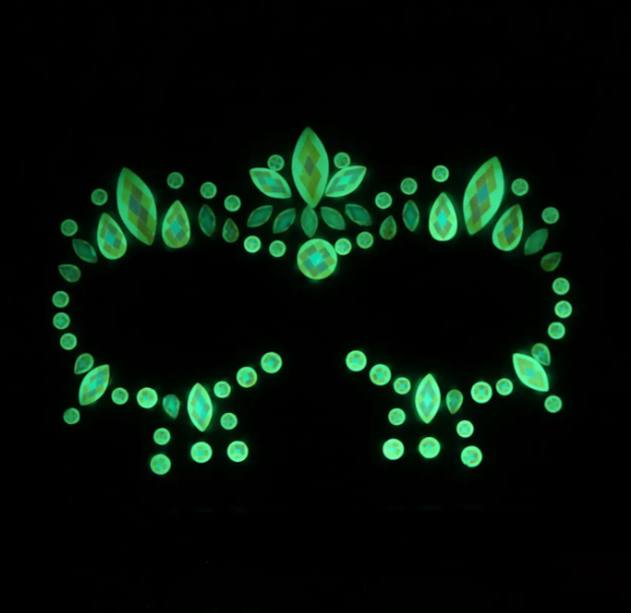 Стрази для обличчя люмінесцентні One size Різнокольоровий (8967/1) - фото 2 Стрази для обличчя люмінесцентні One size Різнокольоровий (8967/1) - фото 2