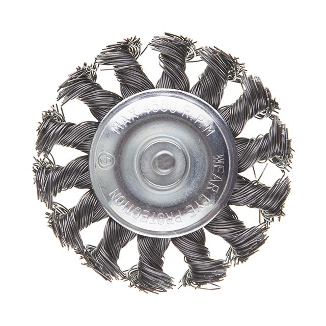 Щетка кольцевая 75 мм для дрели 1/4" - фото 2