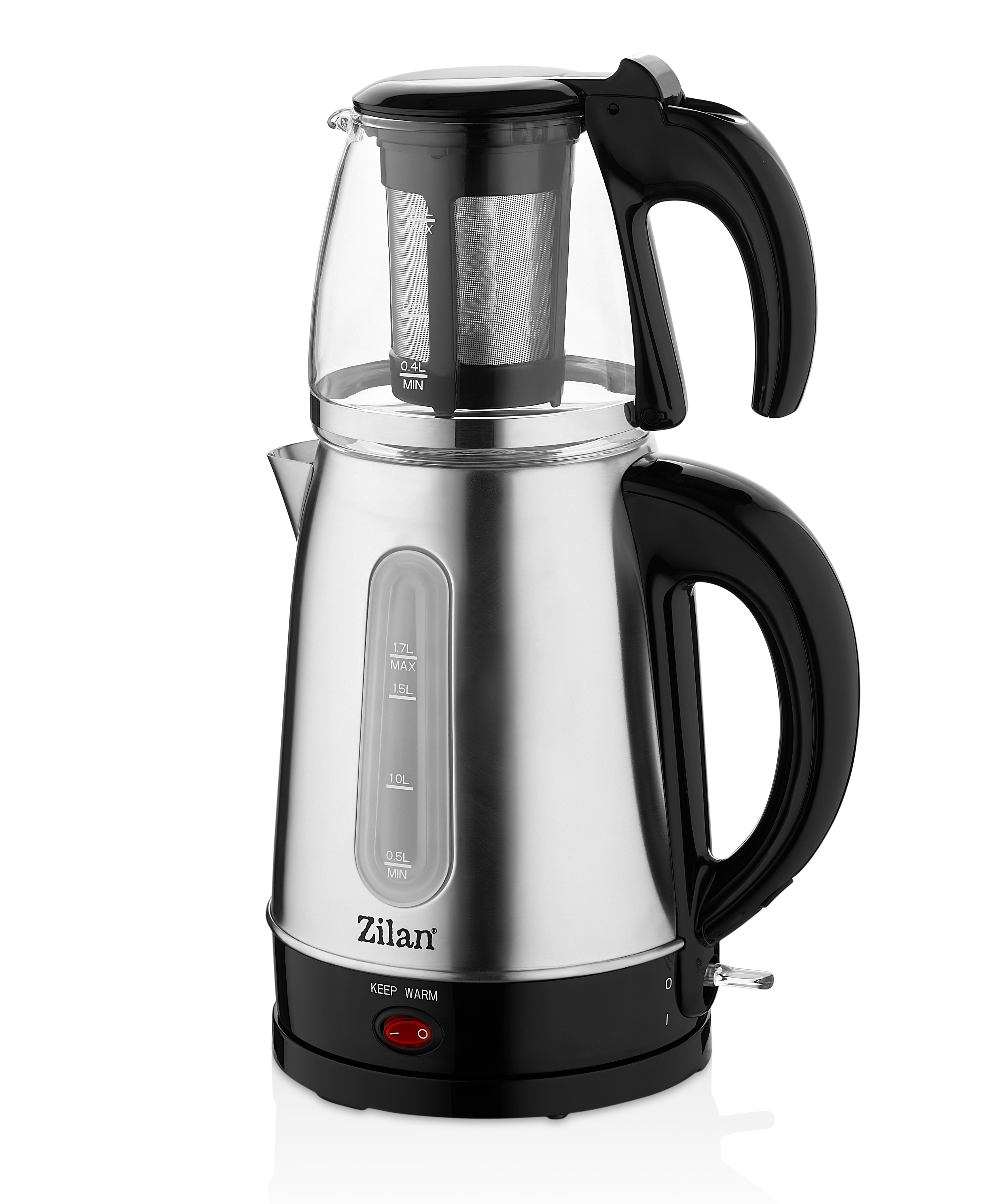 Электрочайник Zilan ZLN-3581 2200 Вт нержавеющая сталь быстрый нагрев 1,7 л (YUT_V4997)