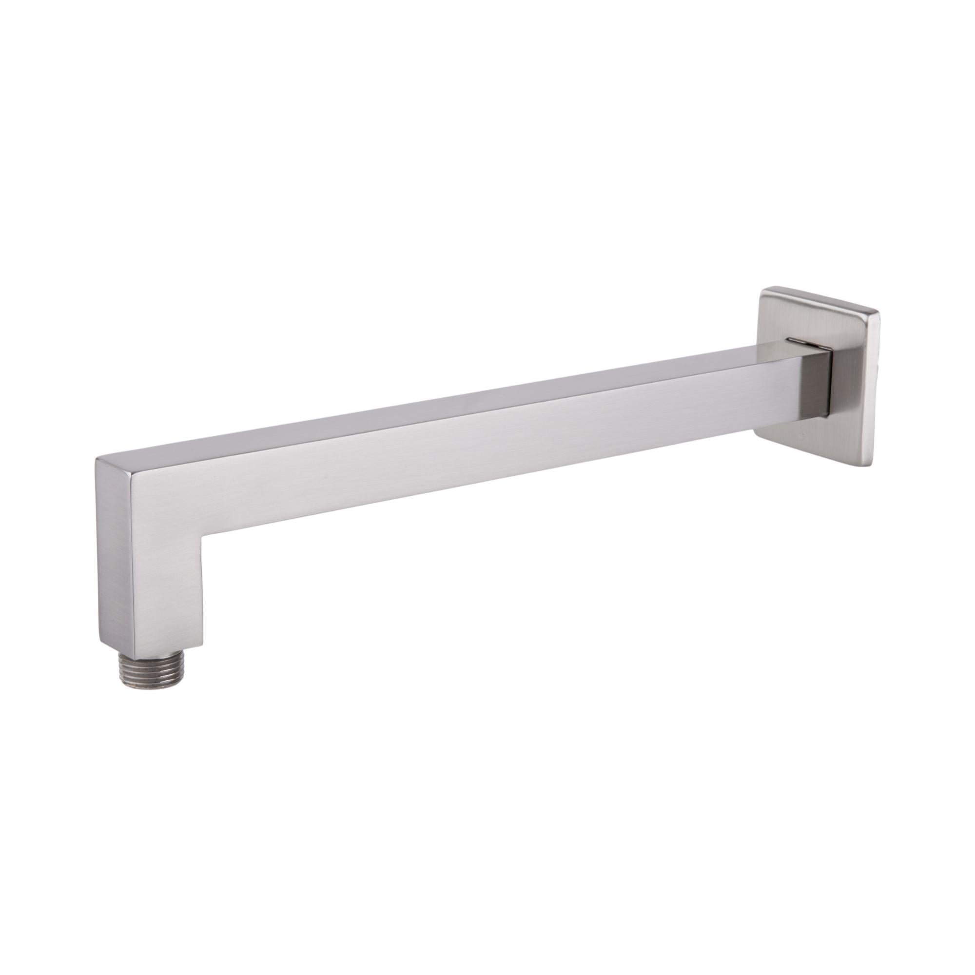 Кронштейн для верхнего душа BAI латунный настенный настенный квадратный 30х2,5х2,5 см Никель (0438)