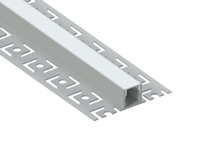 Профиль алюминиевый анодированный LEDUA АЛ-36 + рассеиватель для LED ленты для гипсокартона под штукатурку 1 м (4330)