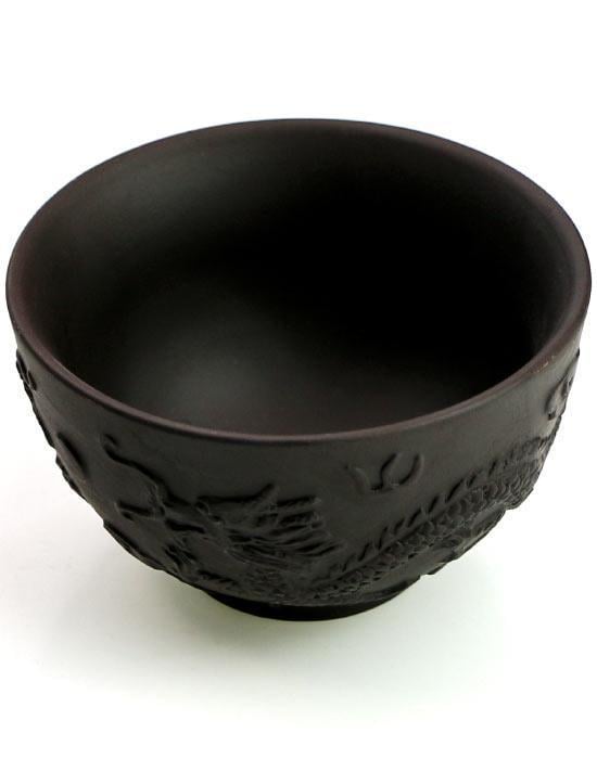 Пиала глиняная Дракон 100 мл Черный (OS-TC072-1) - фото 2 Пиала глиняная Дракон 100 мл Черный (OS-TC072-1) - фото 2