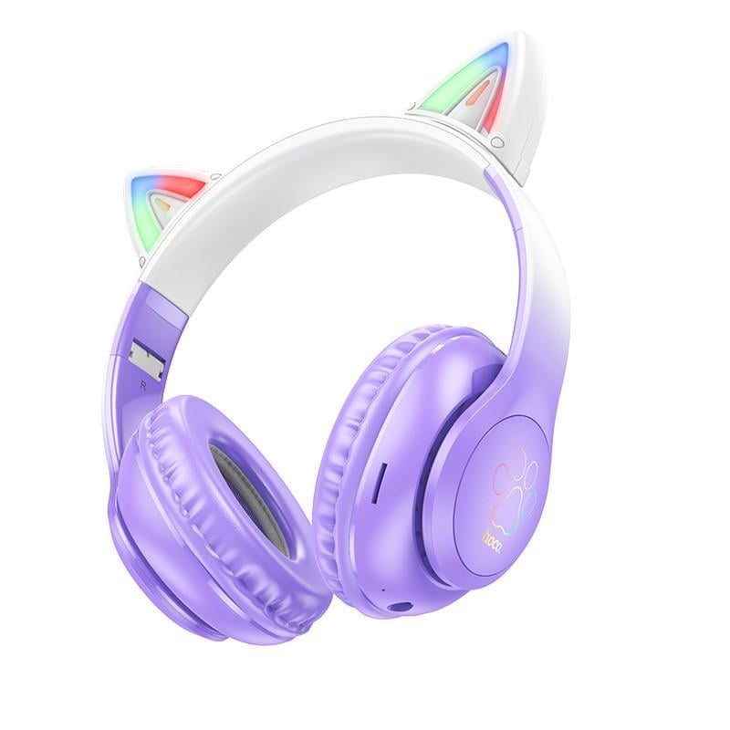 Наушники Bluetooth Hoco W42 Cat Ears over-ear BT headphones Purple (2818616106)