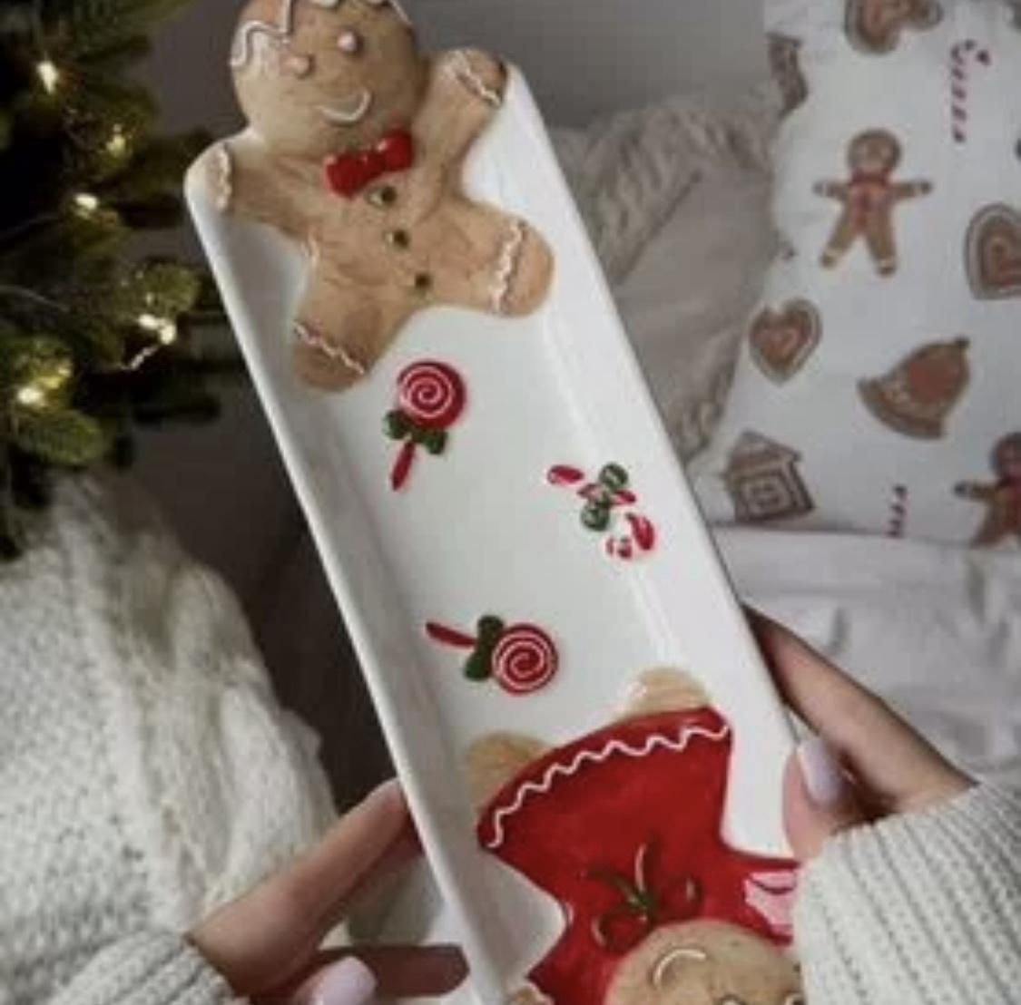 Блюда керамические Имбирные пряники 2 шт. 26х10 см (40169) - фото 6 Блюда керамические Имбирные пряники 2 шт. 26х10 см (40169) - фото 6