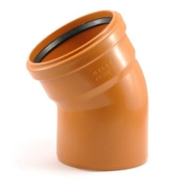 Коліно зовнішньої каналізації Magnaplast KGB 160 мм 30° (22110)