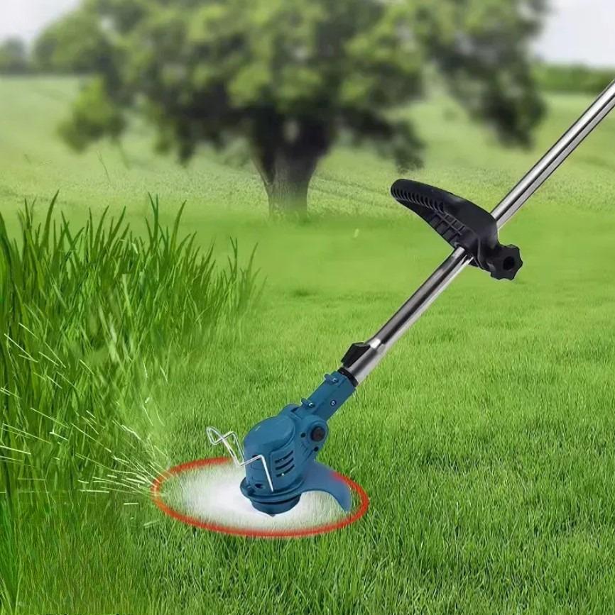 Газонокосилка электрическая аккумуляторная 2x2000 мАч Синий (2104618657) - фото 16