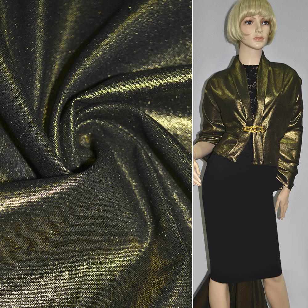 Тканина льон ширина 140 см Золотистий (12626.001) - фото 2 Тканина льон ширина 140 см Золотистий (12626.001) - фото 2