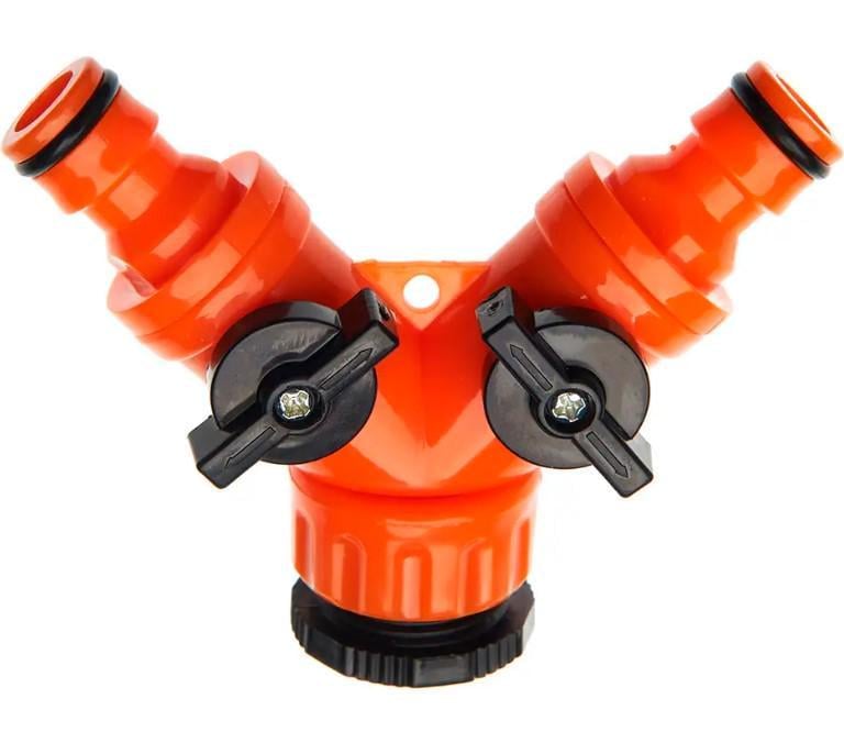 Коннектор двухканальный SEQUOIA 1/2"-3/4" (SWC1234DT)