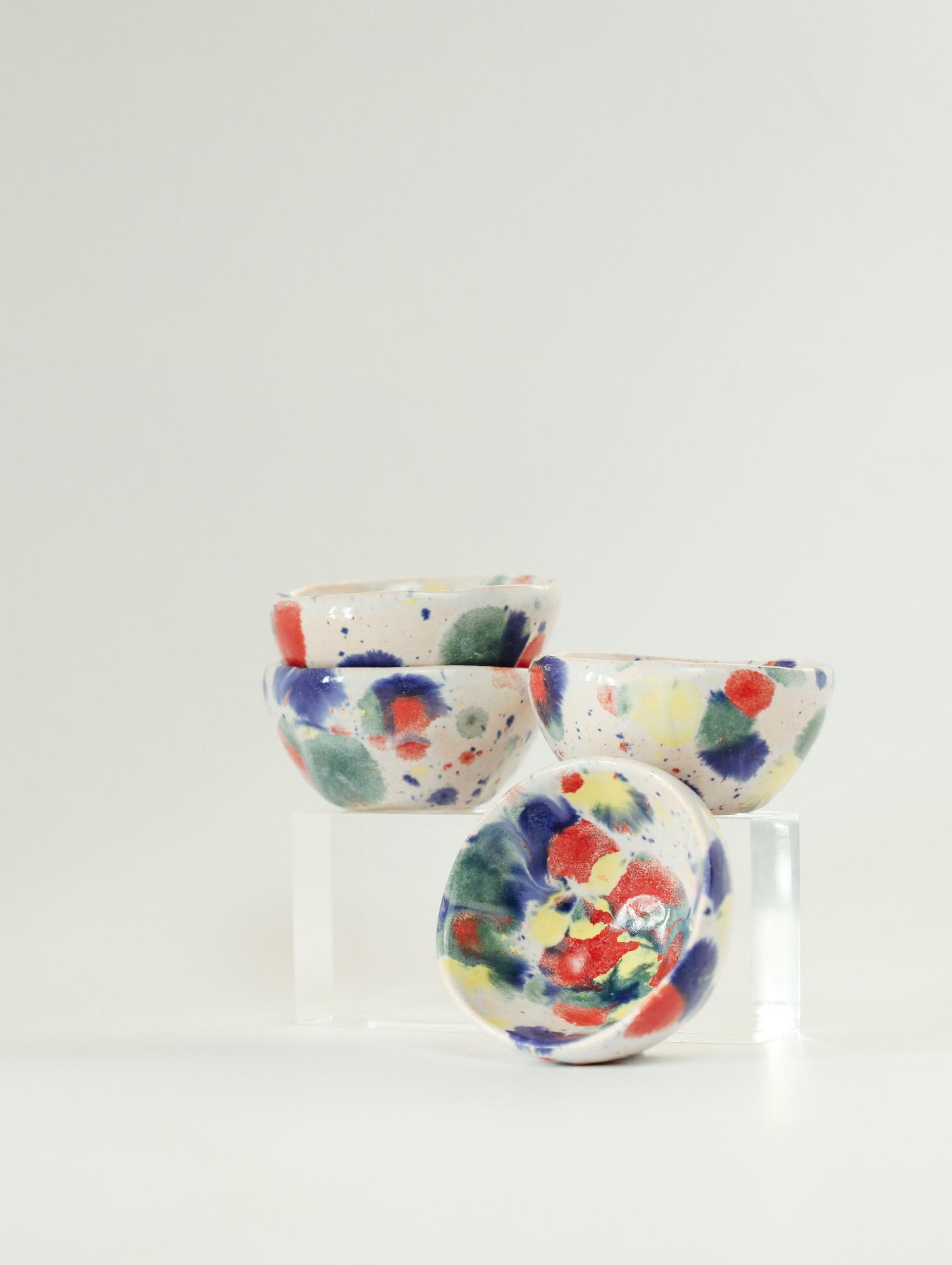 Пиала чайная Арлекин мини ручной работы (CUP-013) - фото 2