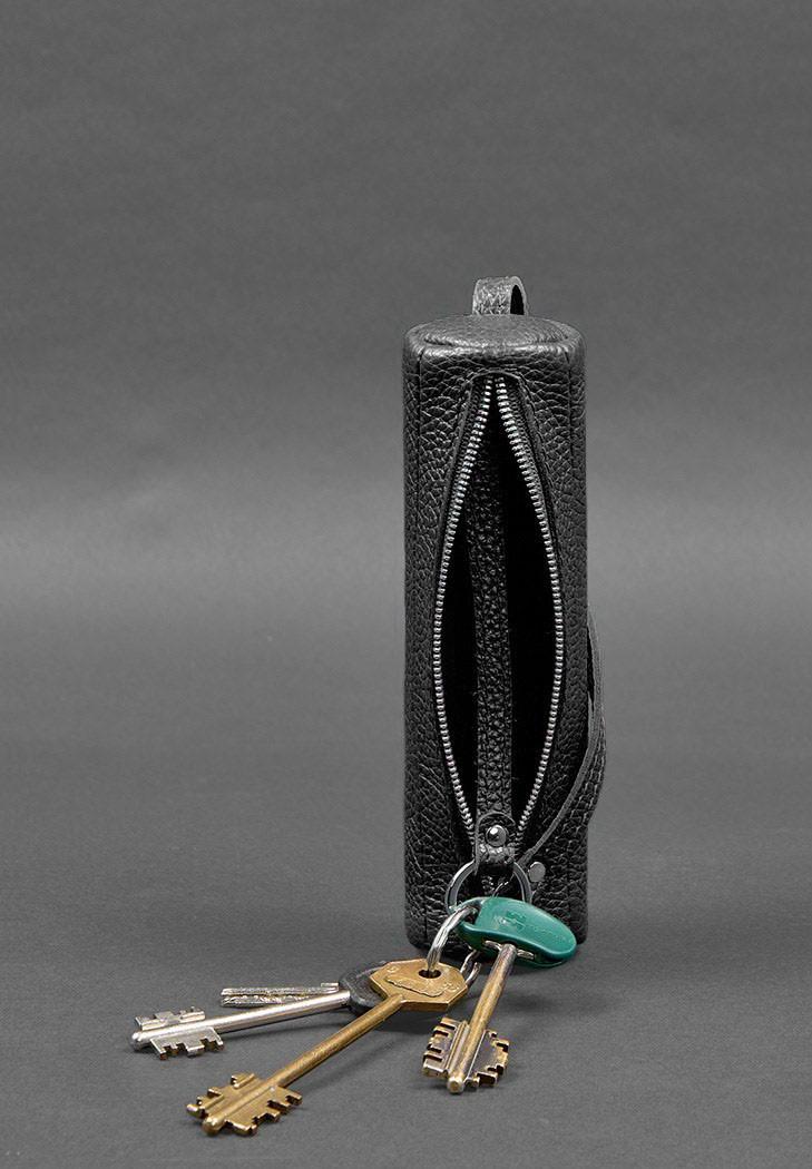 Ключница кожаная 3.1 Тубус XL Черный (A-028131) - фото 2 Ключница кожаная 3.1 Тубус XL Черный (A-028131) - фото 2