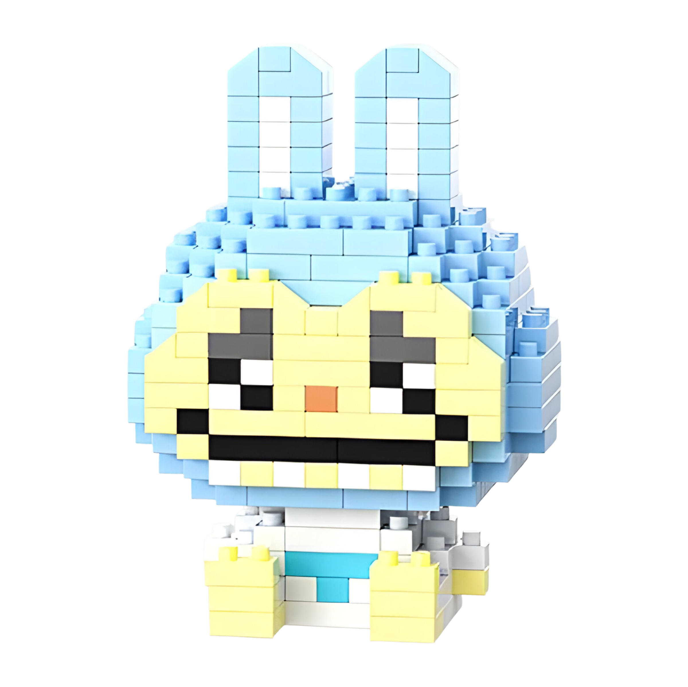 Конструктор Bricks Зайчик Лабубу 243 детали Голубой (E3052)