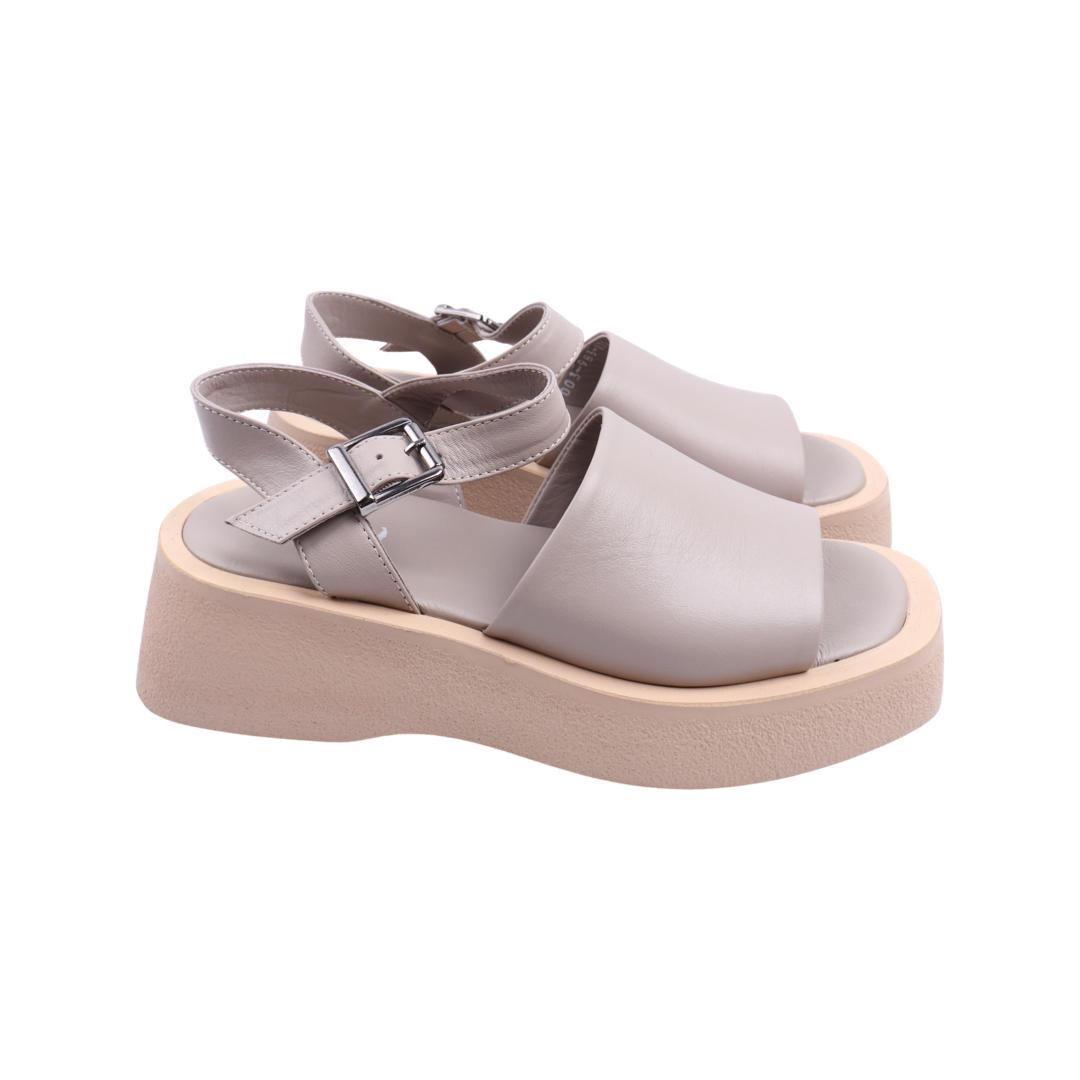 Босоножки женские Aquamarin из кожи р. 40 Капучиновый (2131-22LBC)