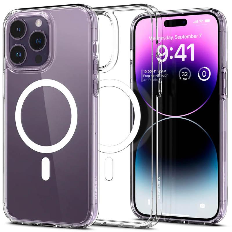 Противоударный чехол SGP Ultra Hybrid (MagFit) для Apple iPhone 16 Pro (6.3") Прозрачный