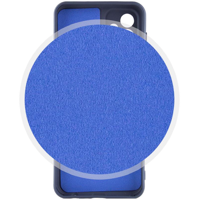 Противоударный Чехол Silicone Cover Lakshmi Full Camera (AAA) для Samsung Galaxy A32 4G Темно-синий / Midnight blue - фото 3