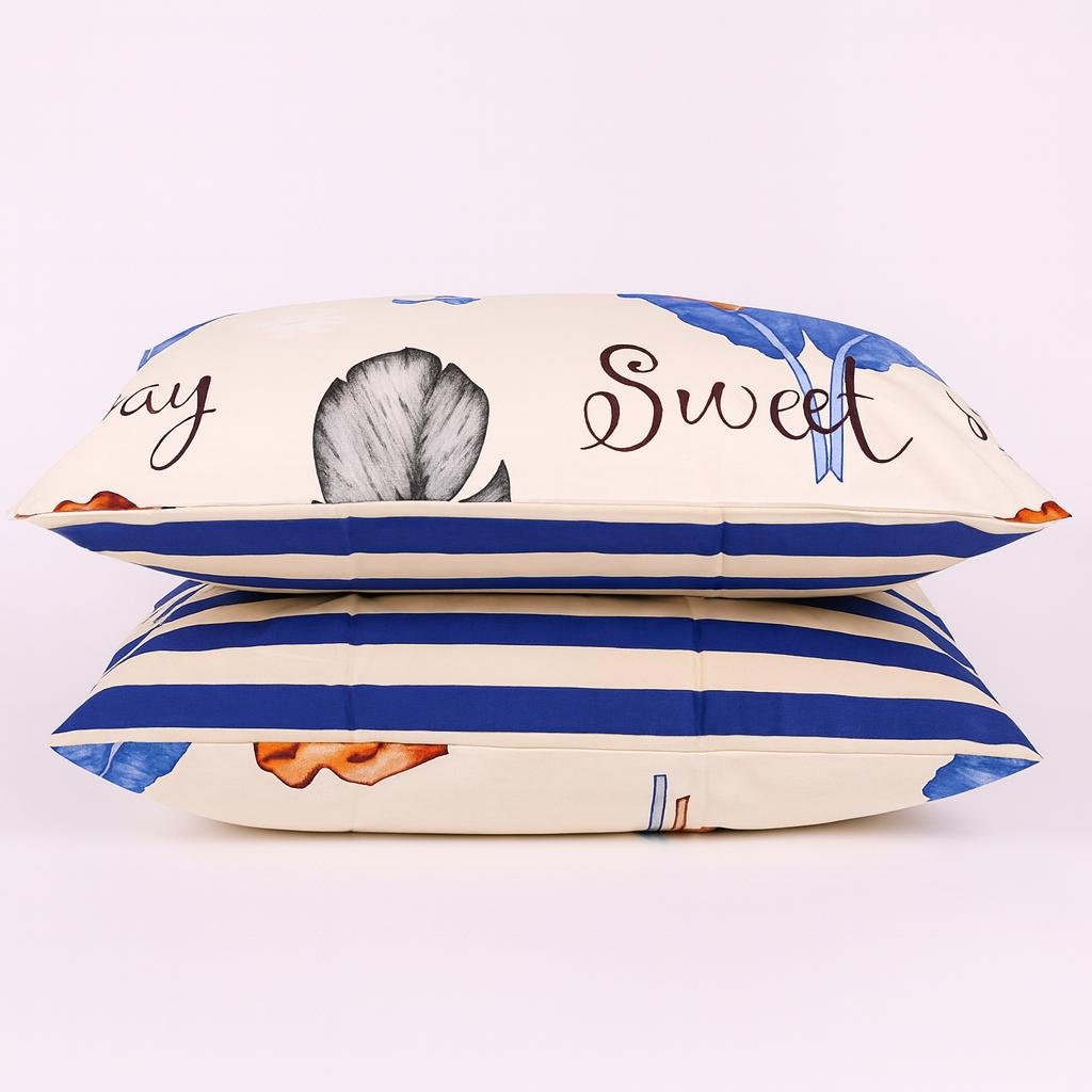 Комплект постільної білизни PaniPava Тропік Блу бязь 155х215 см (10100609) - фото 2