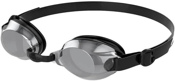 Очки для плавания Speedo JET MIRR GOG AU Черный/Серебристый (OSFM 8-09648F986)