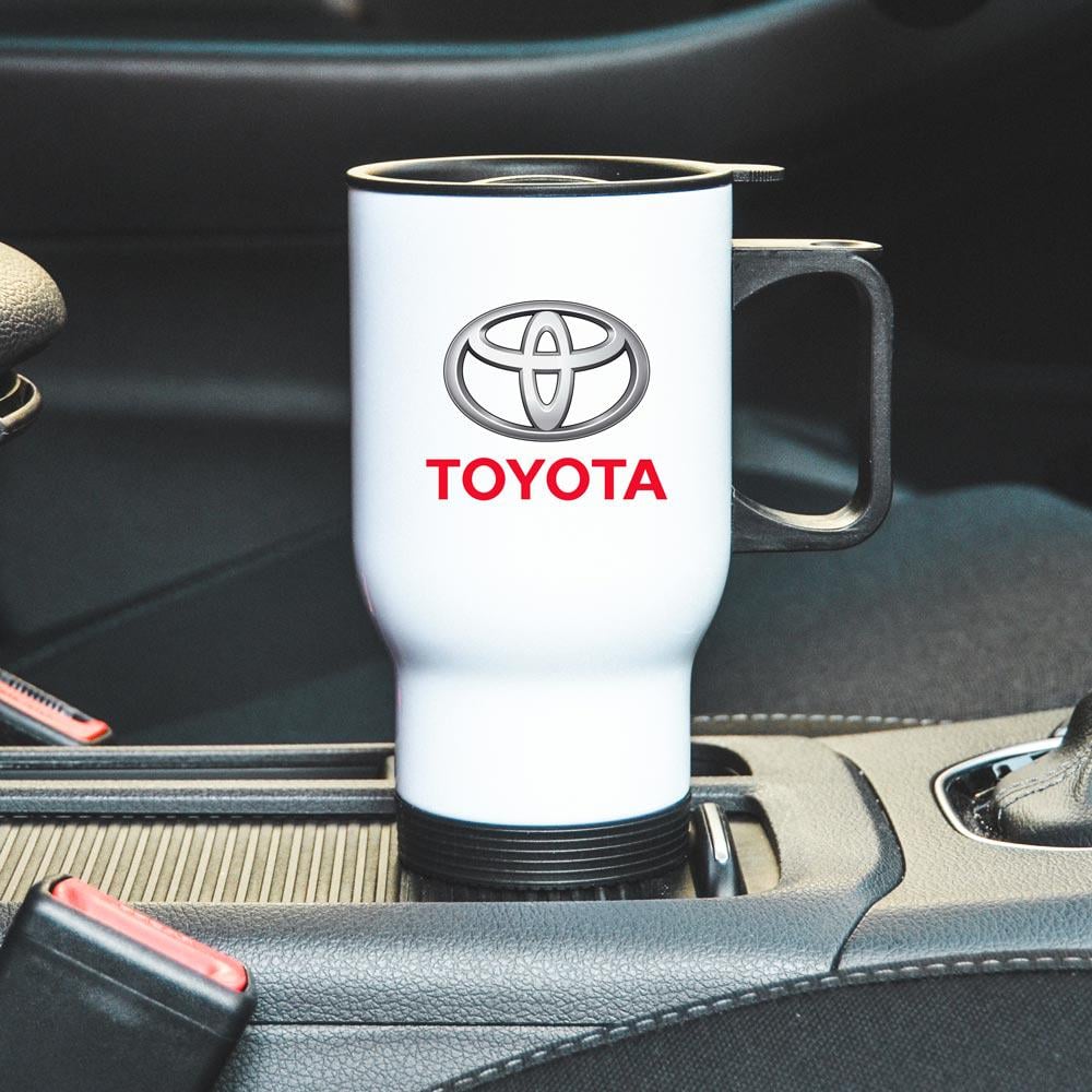 Термокружка автомобильная с логотипом Toyota 450 мл Белый (22802431)