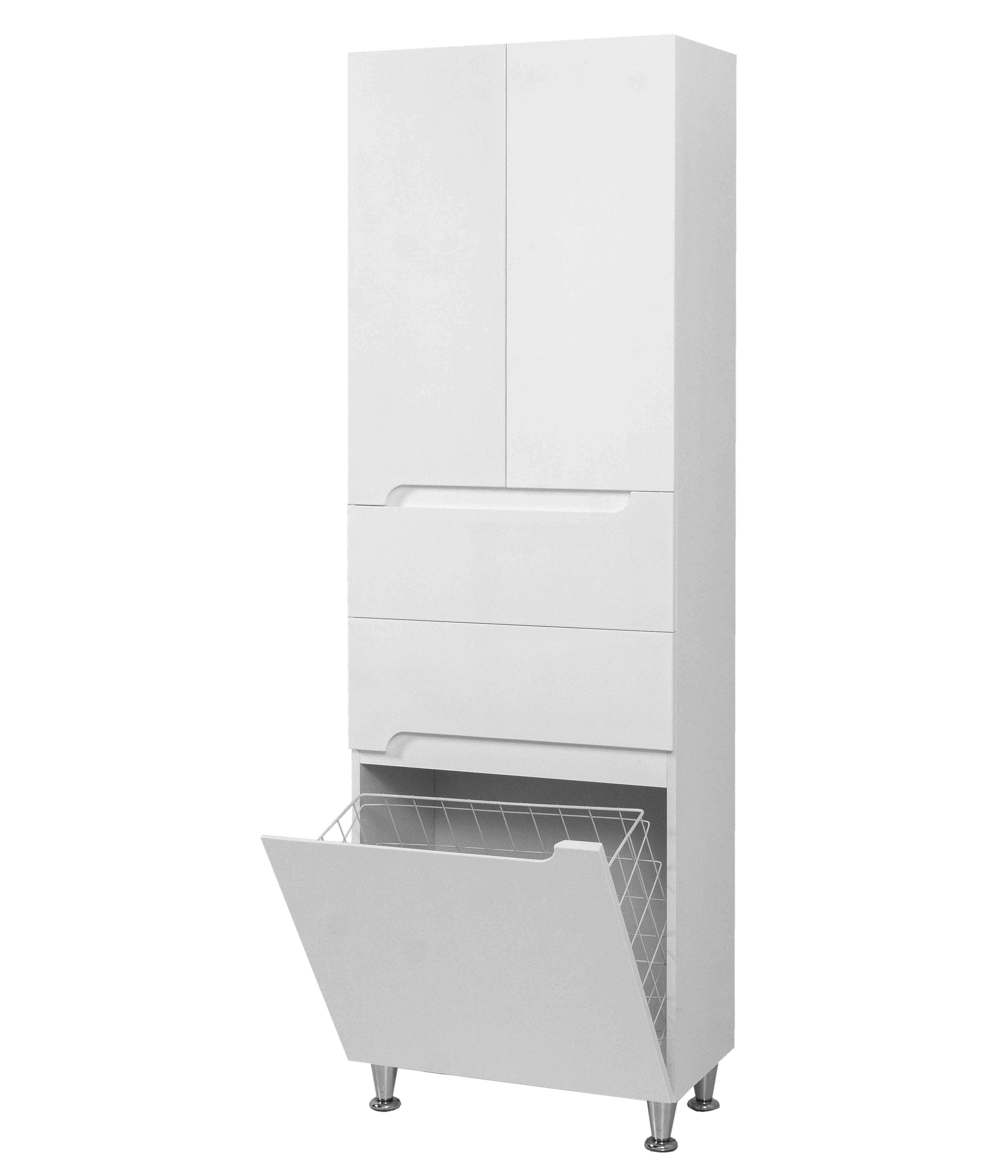 Пенал в ванную комнату П11К60 Симпл Белый (00001PK)