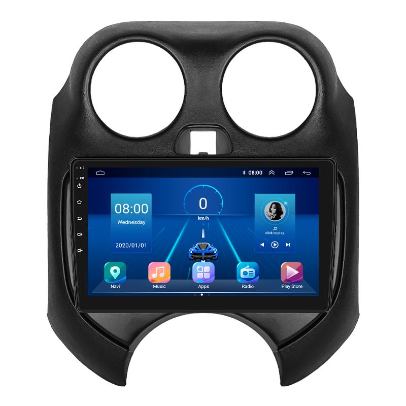 Штатная магнитола 9" Lesko для Nissan Micra IV (K13) Рестайлинг 2013-2016 Top 4/32 4G WiFI GPS Ниссан