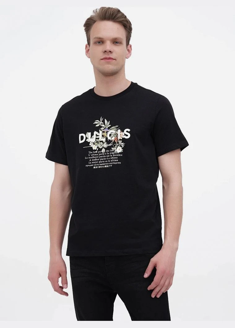 Футболка мужская H&M XL Черный (1036336)