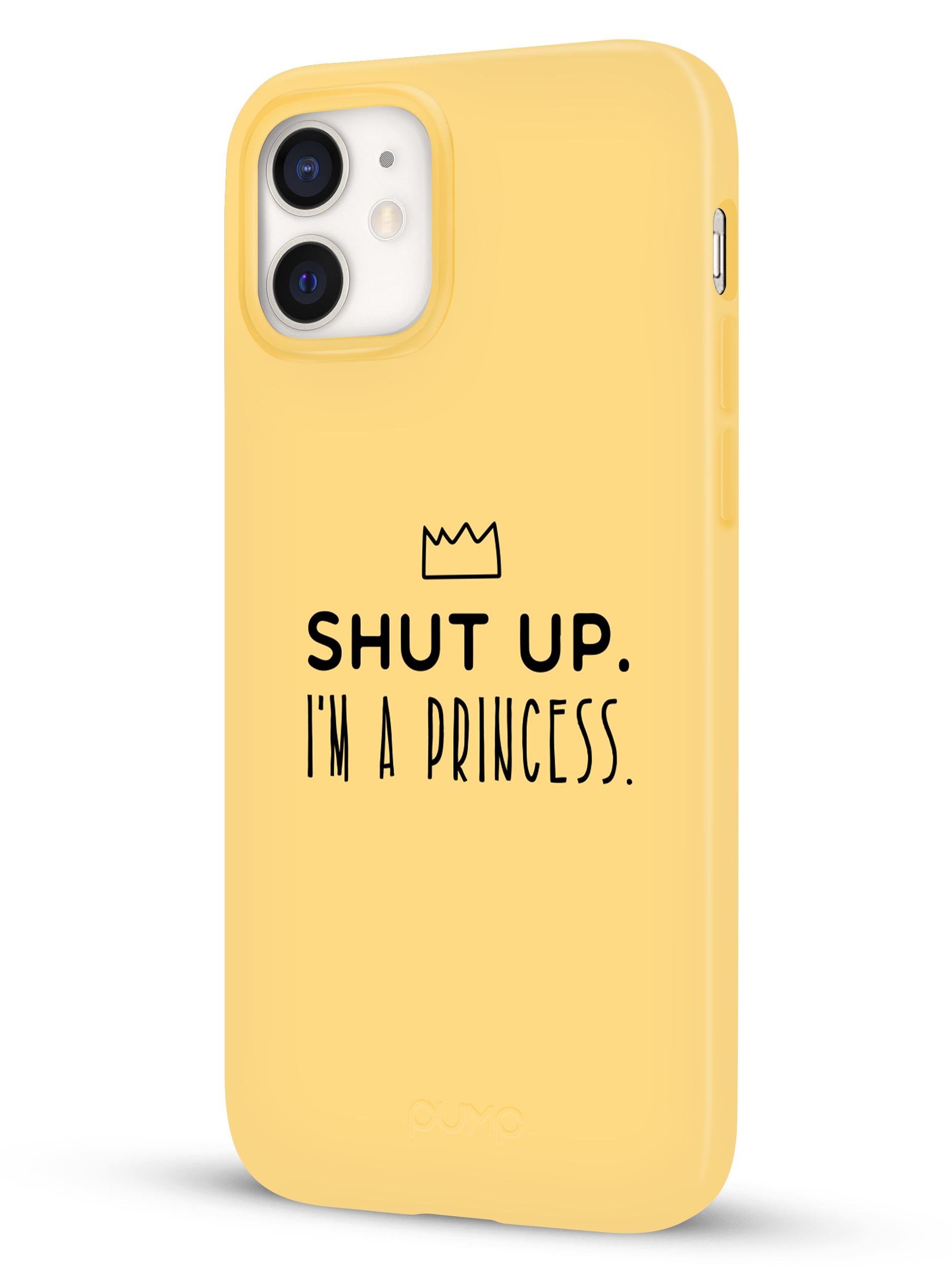 Чехол Pump Silicone Minimalistic Case for iPhone 12/12 Pro I'm a Princess С рисунком Желтый - фото 7