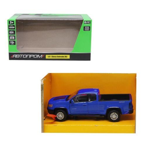 Игрушечная машинка металлическая Автопром Chevrolet Colorado Синий (2987468504)