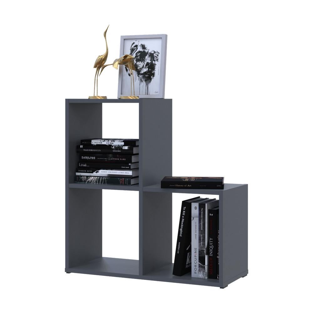 Стелаж відкритий Doros Степ 2х2 69х28,8х71,4 см Графіт (41516157)