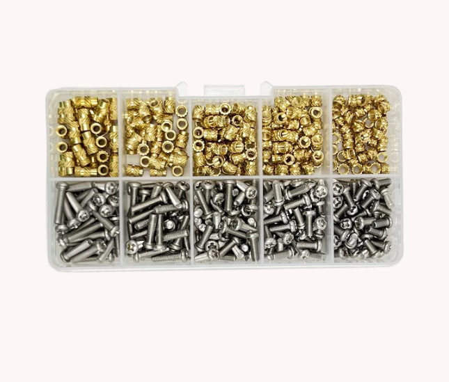 Комплект термовставки та гвинти DIN7985 для 3D друку PLA/ABS Spec М3 мм 420 шт. (SP-1693B420)