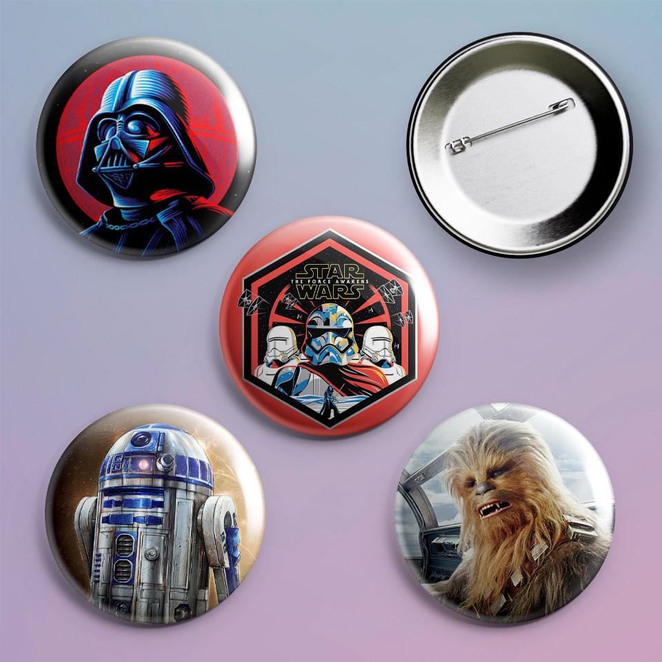 Значки на рюкзак Star Wars 4 шт.