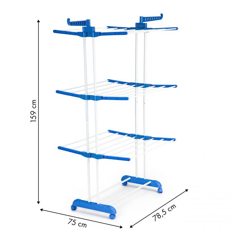 Сушилка для белья 3 Tiers Garment rack Белый (0280) - фото 7