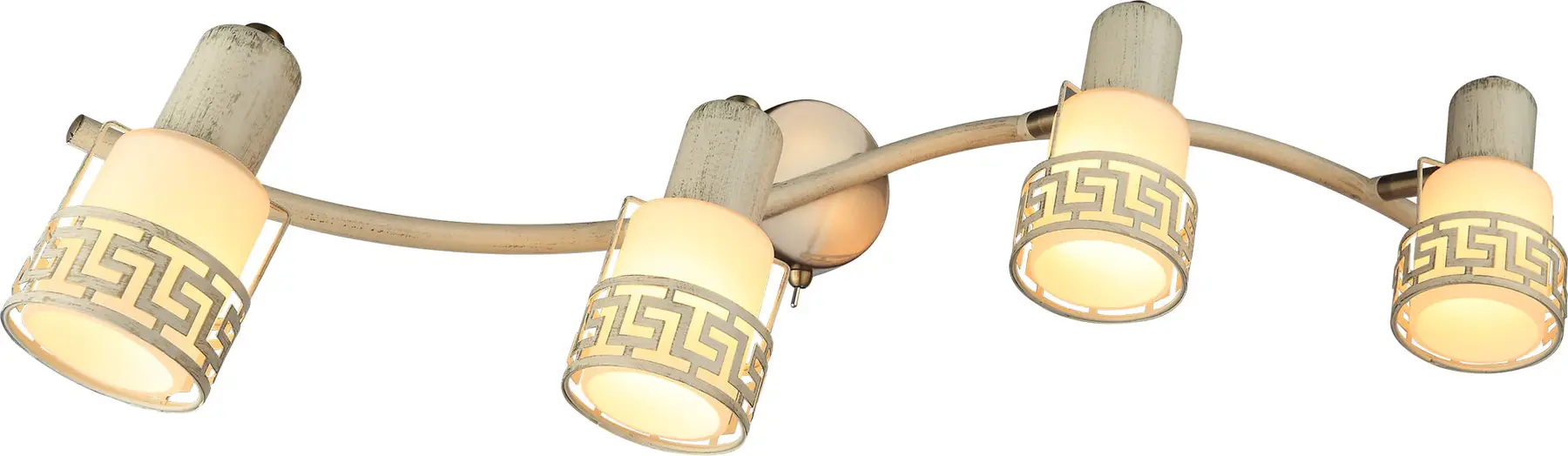 Світильник спотовий Altalusse INL-9330W-04 E14 4x40 Вт Antique Brass/Ivory (11465166)