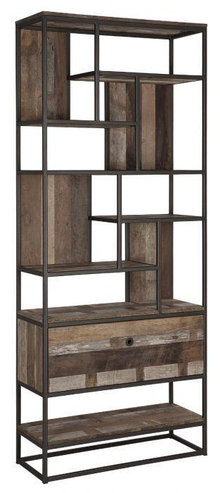 Стеллаж для хранения Loft NS-1956 2030x900x350 мм Черный (6156d5863edc877ba85899f7)
