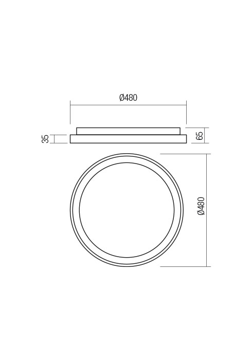 Светильник потолочный Redo Iconic Pl LED 40 W 3000K 5.1.2 (01-2666) - фото 2 Светильник потолочный Redo Iconic Pl LED 40 W 3000K 5.1.2 (01-2666) - фото 2