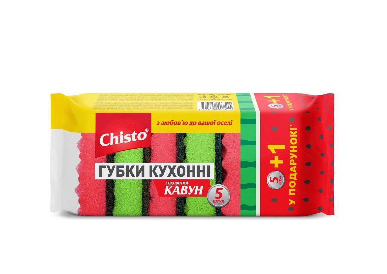 Губка кухонна Chisto Кавун 6 шт. (2452534602)