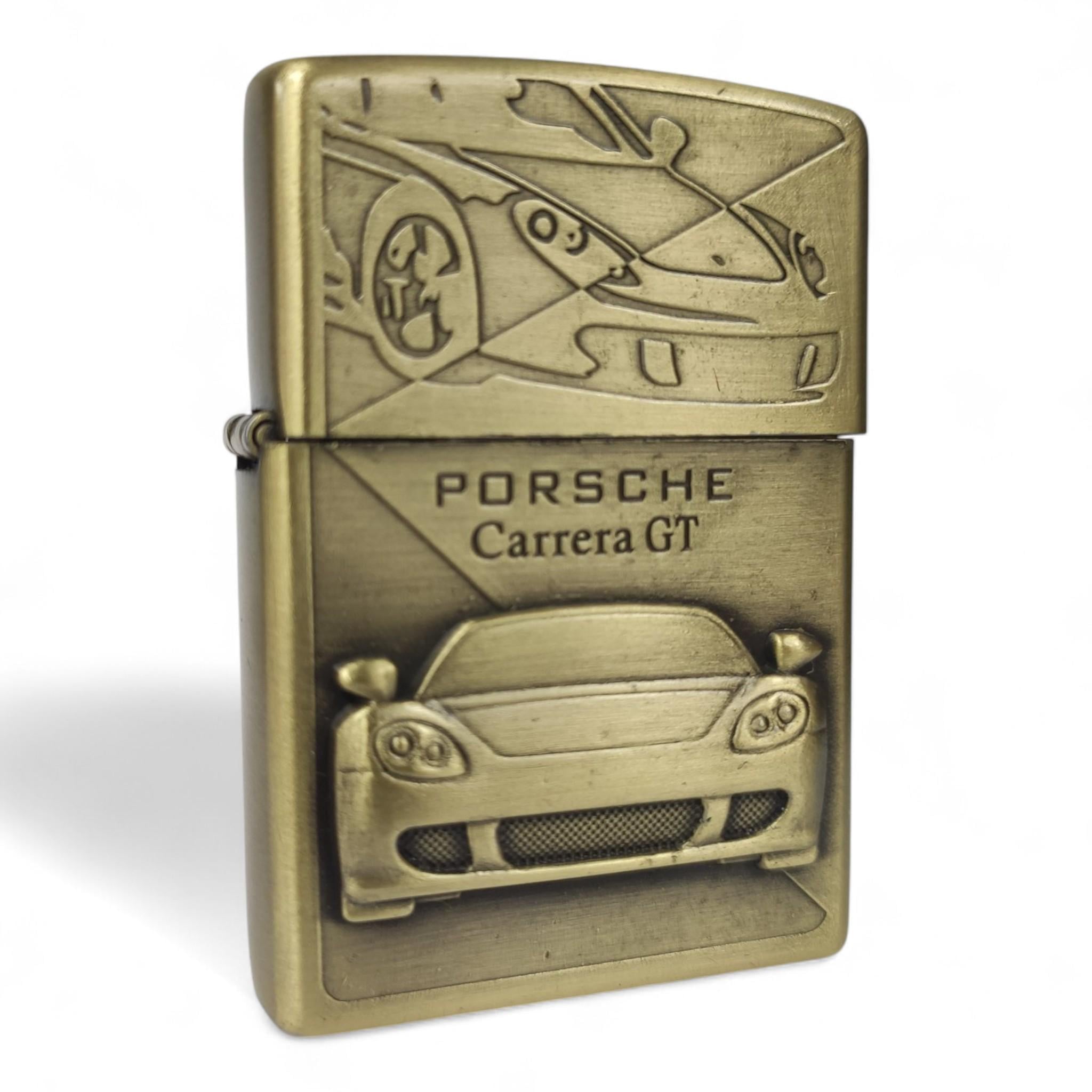 Зажигалка бензиновая Porsche Carrera GT HL-6209 Brass в подарочной упаковке (26198922)